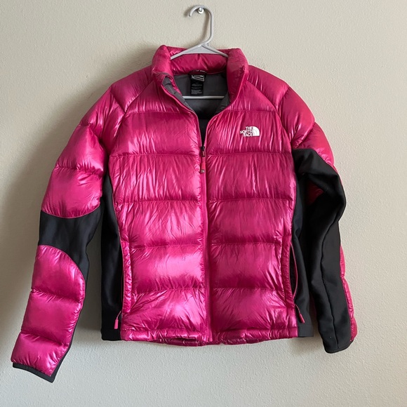 The North Face Pertex Pink Crimptastic Puffer Jacket Summit Series large - Picture 1 of 10